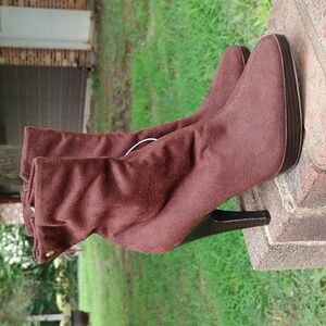 Issac Mizrahi for Target Brown Faux Suede Boot  Size 8